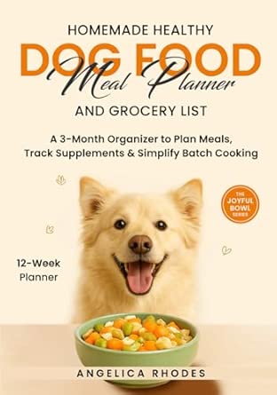Homemade Healthy Dog Food Meal Planner and Grocery List