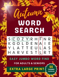 Extra Large Print Autumn Word Search