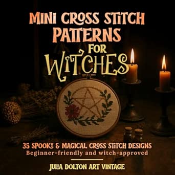 Mini Cross Stitch patterns for Witches