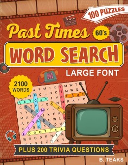 Past Times 60's Word Search and Trivia for Adults