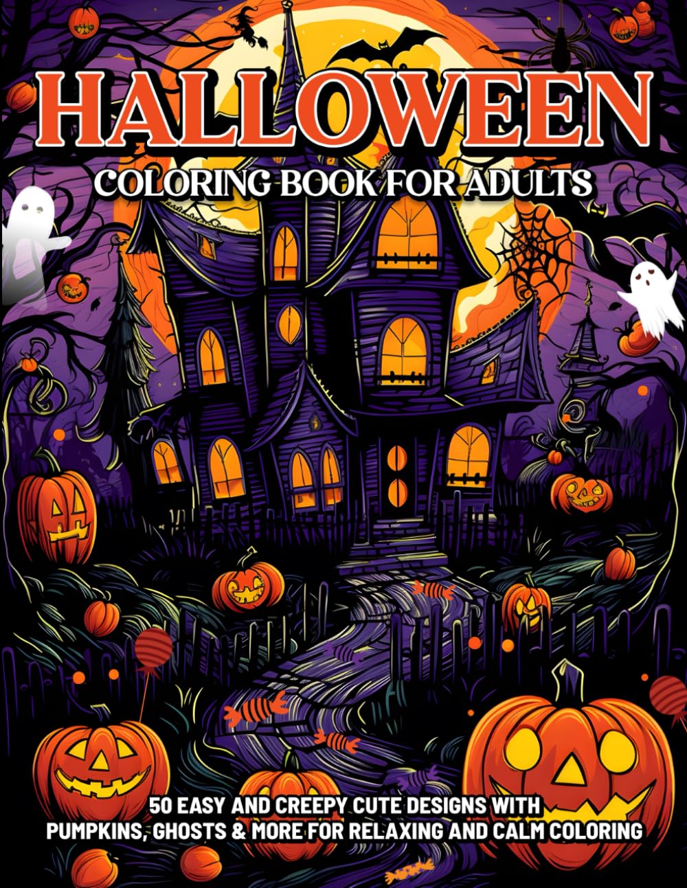 Halloween Coloring Book for Adults