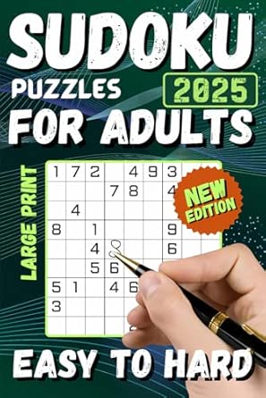 Sudoku Puzzles for Adults Large Print