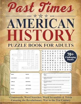 Past Times American History Puzzle Book for Adults