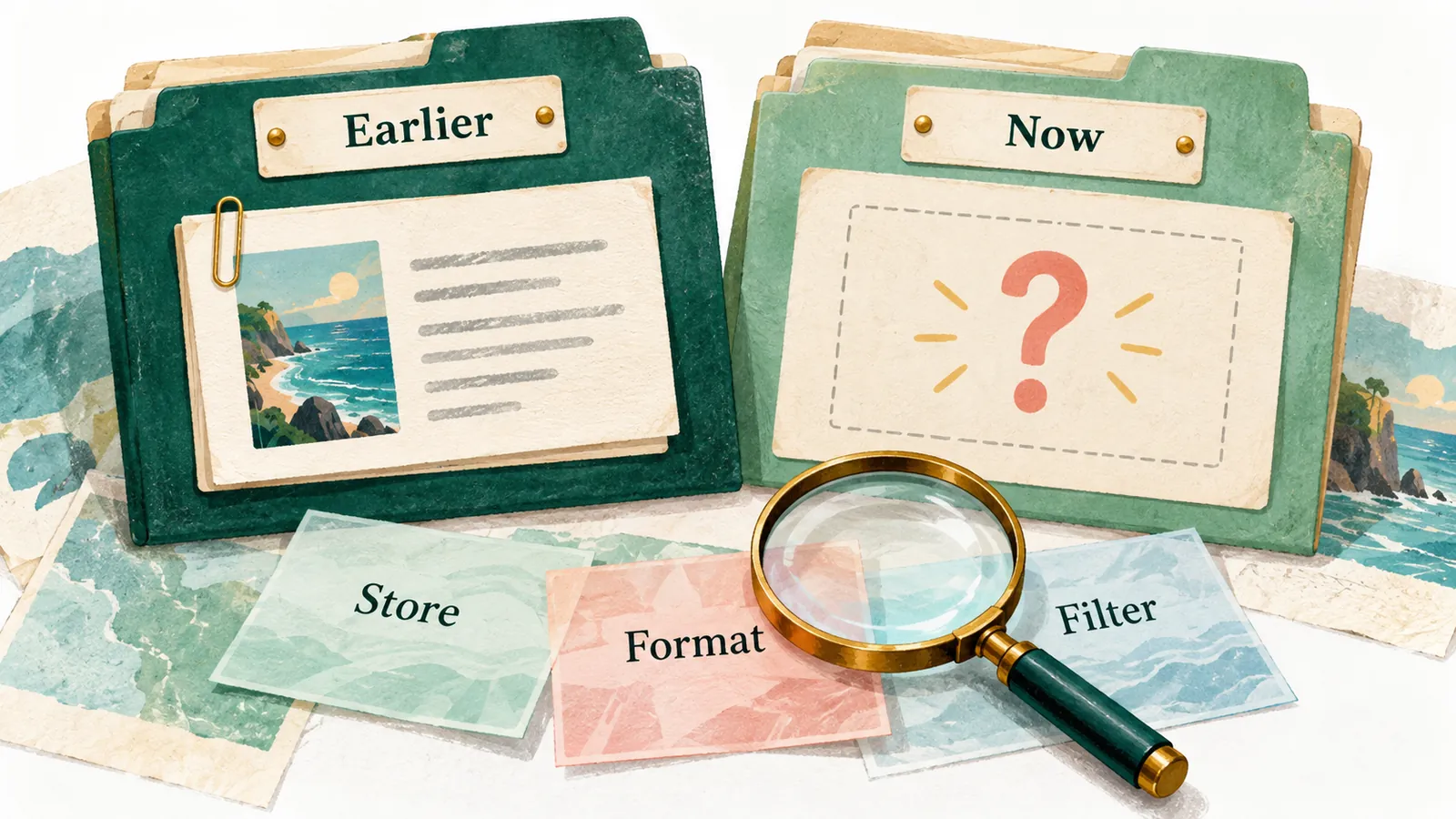 Earlier and current paper observation records are compared with store, format and filter context while the reason remains unknown