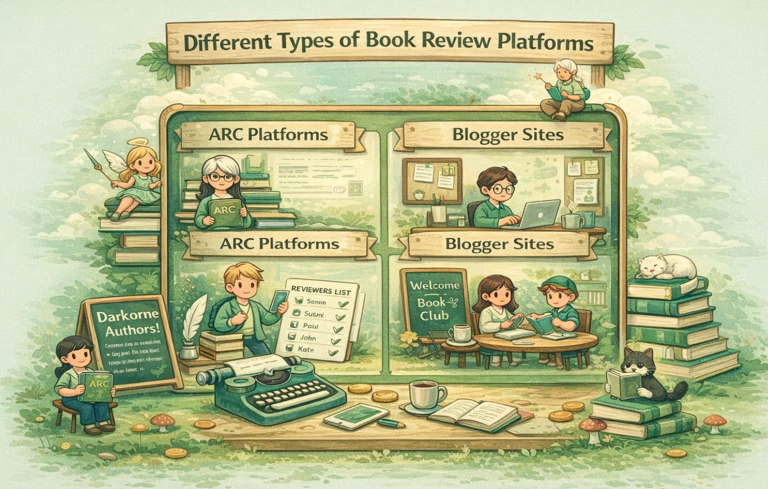 Different types of book review platforms for authors